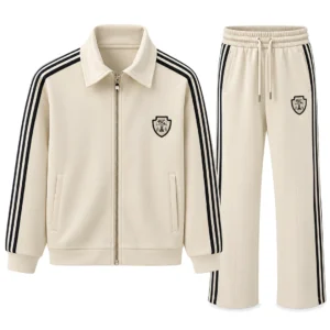 Loro Piana Striped Track Jacket & Pants Set - Beige