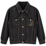 Louis Vuitton LV Stitch Denim Trucker Jacket - Black