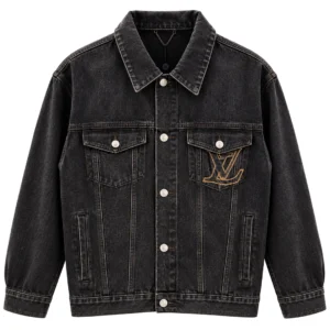 Louis Vuitton LV Stitch Denim Trucker Jacket - Black