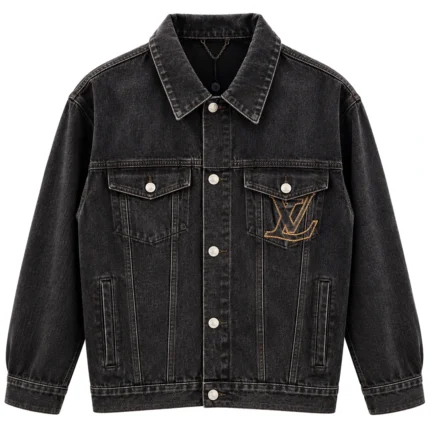 Louis Vuitton LV Stitch Denim Trucker Jacket - Black